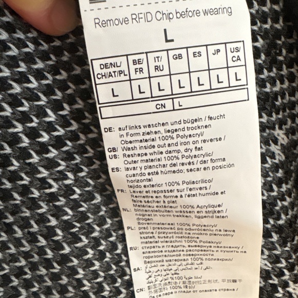 Samoon black and white V neck cardi sweater - Picture 5 of 5